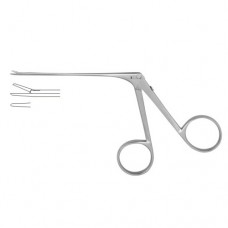 McGee Micro Alligator Forceps Smooth-Straight Stainless Steel, 8 cm - 3" Jaw Size 4.0 x 0.8 mm